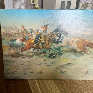 “Herd Quitters” by Charles Marion Russell 18” x 21” canvas
